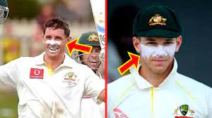 do cricketers apply white on their face