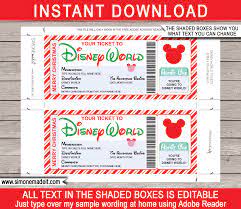 christmas disney world gift ticket