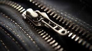 zipper on a black zipper background
