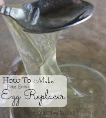 homemade flax seed egg replacer the