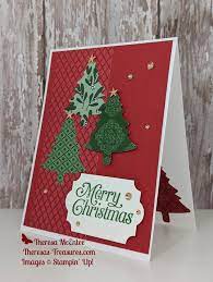 Not that there is anything wrong with those colors. Stampin Up Perfectly Plaid Christmas Card Theresa S Treasures Paper Crafts