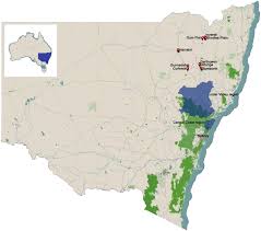 Location Of Sampling Areas For Human Blood Donors In Nsw