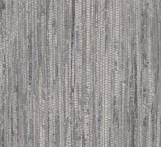 Rugged Blue Gray Grasscloth Wallpaper