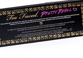 the too faced pretty rebel palette