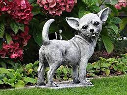 Chihuahua Garden Statue Pretty Stone
