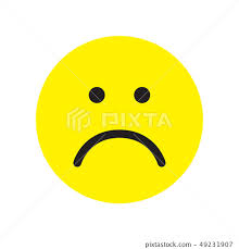 sad face icon unhappy face symbol