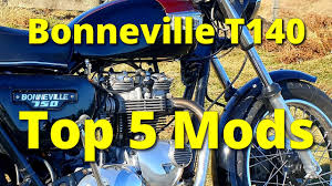 triumph bonneville t140 my top 5 mods