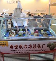 china gelato display case gelato
