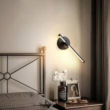 stick shaped bedside wall sconce light
