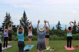 where to do outdoor yoga this summer in