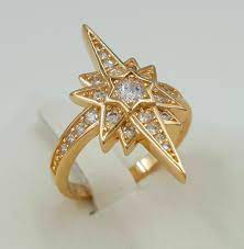 gold filled women ring miraculous star