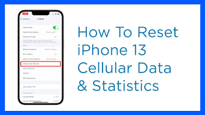 apple iphone 13 reset cellular data