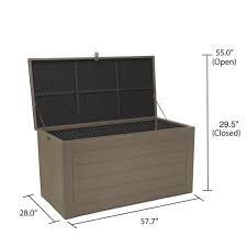cosco 180 gal resin storage deck box