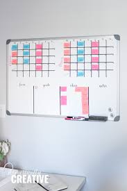 I am not a natural planner. Diy Whiteboard Calendar And Planner Domestically Creative