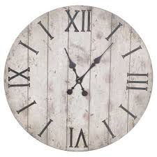 24 Wall Clock Rustic Weathered Wood