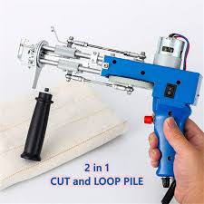 2 in 1 blue tufting gun for cutting and