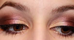 gold and purple eyeshadow shameless