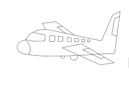 Begin by drawing a series of short, u shaped lines. How To Draw An Airplane Really Easy Drawing Tutorial