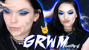 concert grwm metal makeup