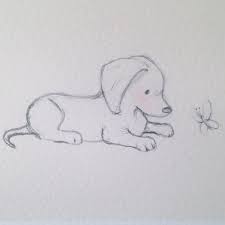 805x616 drawing how draw a cute dog face easygether with how. Puppy Collection Dachshund And Butterfly By Littlecupcreations Art Drawings Sketches Animal Drawings Drawings