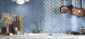 Blue Kitchen Tiles For Wall And Floor