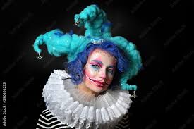 makeup and costume jester clown