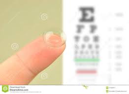 Contact Lens And Eye Test Chart Stock Image Image Of