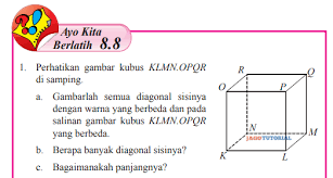 Berikut adalah contoh soal pilihan ganda dan esai bahasa indonesia dan kunci jawaban yang telah diulas secara lengkap yang bisa dijadikan referensi dalam membuat. Jawaban Matematika Kelas 8 Ayo Kita Berlatih 8 8 Semester 2 Hal 213 214 Perhatikan Gambar Kubus Jagotutorial