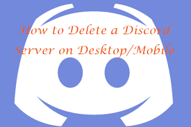 As with the desktop application, only the owner of a discord server can delete it. How To Delete A Discord Server On Desktop Mobile