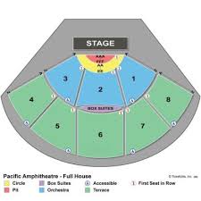 23 Complete Pacific Amphitheater Tickets