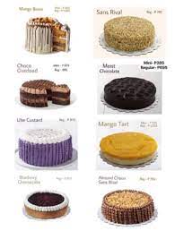Menu Conti S Cake Price List 2020 gambar png