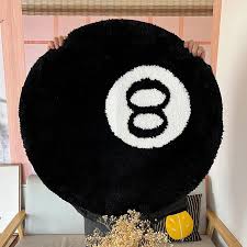 black 8 ball billiards carpet underlay