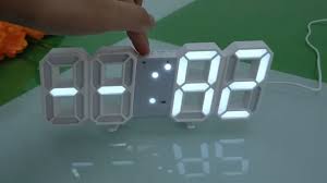 Esaer 3d Led Wall Clock Modern Digital