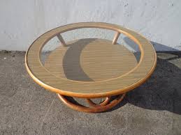 Rattan Coffee Table Paul Frankl Style