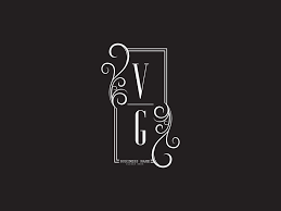 minimal vg v g luxury logo letter