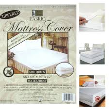 1 queen size zippered mattress cover