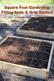 Square Foot Gardening Filling Beds