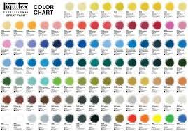 liquitex spray paint color chart