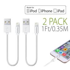 Avantree 2 Pack Short Apple Lightning Cable 1ft Mfi Certified For Iphone 7 7 Plus 6s 6 6 Plus 5 Ipod Ipad H Iphone Lightning Cable Lightning Cable Ipod