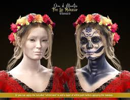 los muertos lie makeup for genesis 8 1