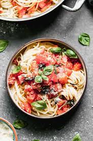 tomato basil pasta tastes better from