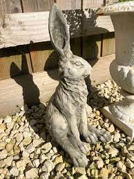 Squatting Bunny Rabbit Statue