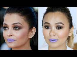 aishwarya rai purple lip makeup