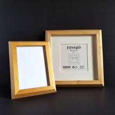 Natural Wood Photo Frame With Glass 5x7