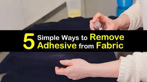 remove adhesive from fabric
