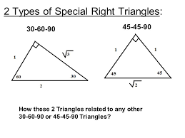 What you do from there depends on which side that you are given. Special Right Triangles 30 60 90 And 45 45 90 Quiz Quizizz
