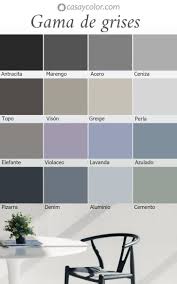 colores grises paleta de tonos de gris