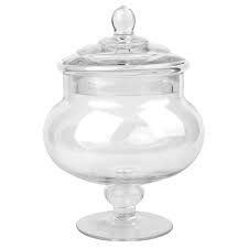 Clear Glass Apothecary Jar 10