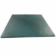 Green Rubber Floor Mat Square