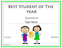 Education Certificates Certificate Template For Best Student Of